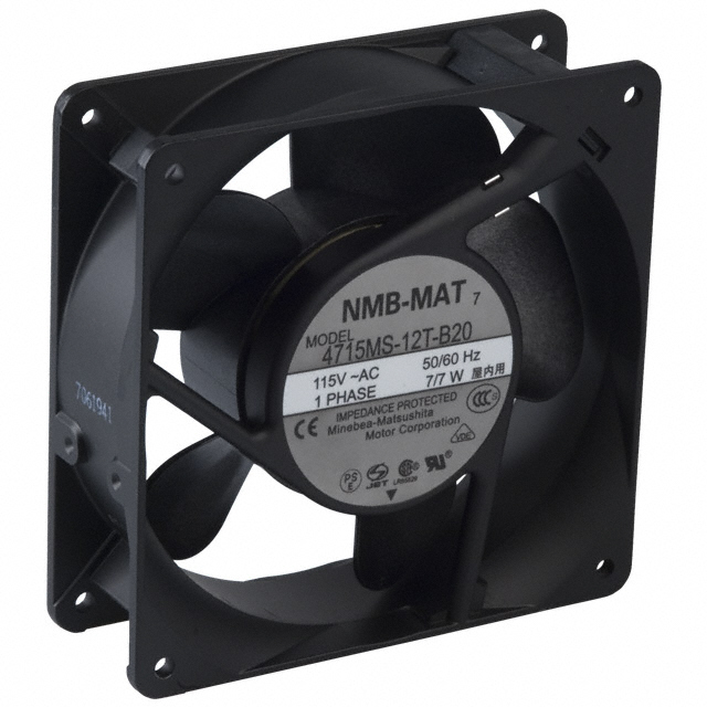4715MS-12T-B20-A00 NMB Technologies Corporation FAN AXIAL 119X38MM 115VAC TERM