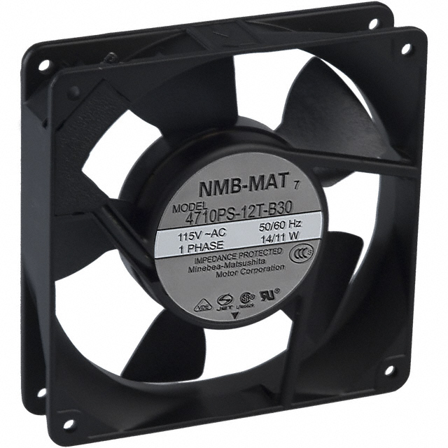 4710PS-12T-B30-A00 NMB Technologies Corporation FAN AXIAL 119X25.5MM 115VAC TERM