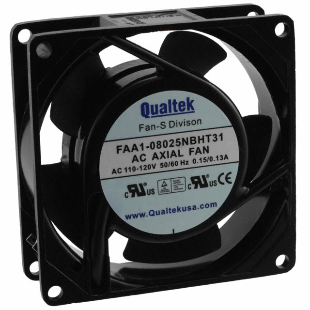 FAA1-08025NBHT31 Qualtek FAN AXIAL 80X25MM 115VAC TERM