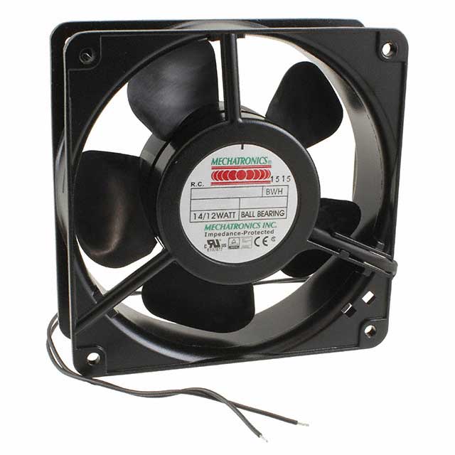 UF12A12-BWHR Mechatronics Fan Group FAN AXIAL 120X38MM 115VAC