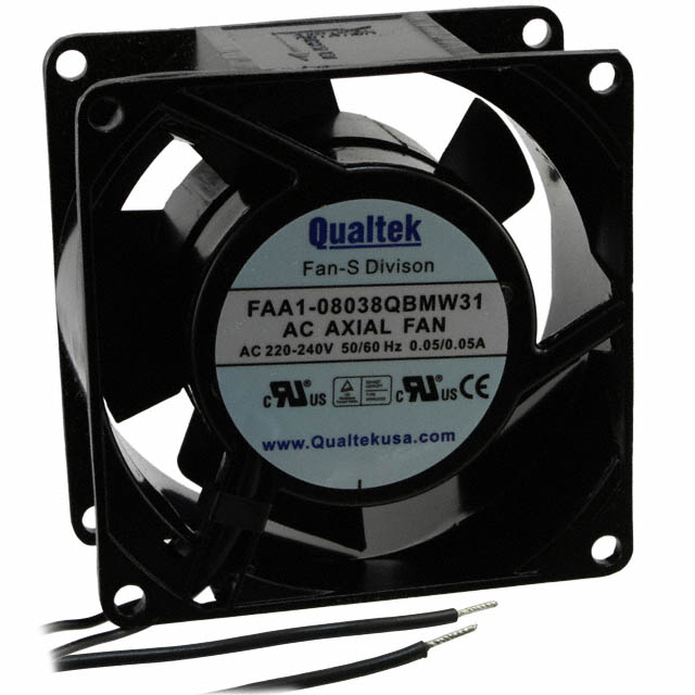 FAA1-08038QBMW31 Qualtek FAN AXIAL 80X38MM 230VAC WIRE