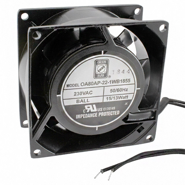 OA80AP-22-1WB1855 Orion Fans FAN AXIAL 80X38MM 230VAC WIRE