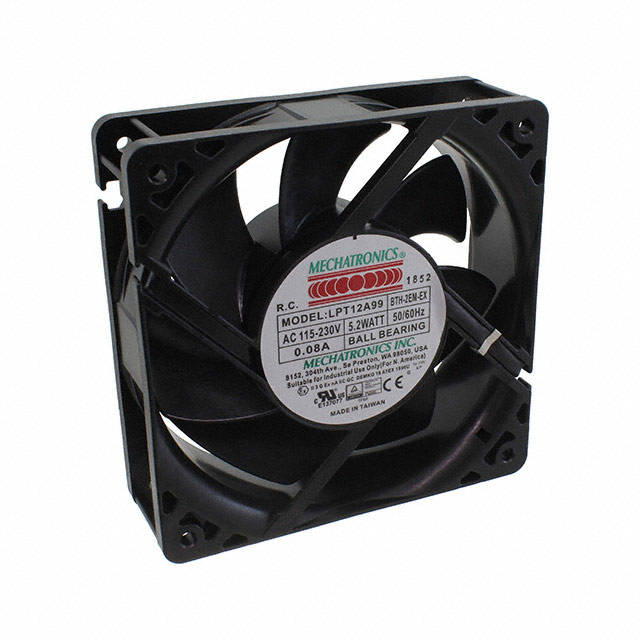LPT12A99-BTHR-2EM-EX Mechatronics Fan Group EC FAN AXIAL 120X120X38MM 100-24