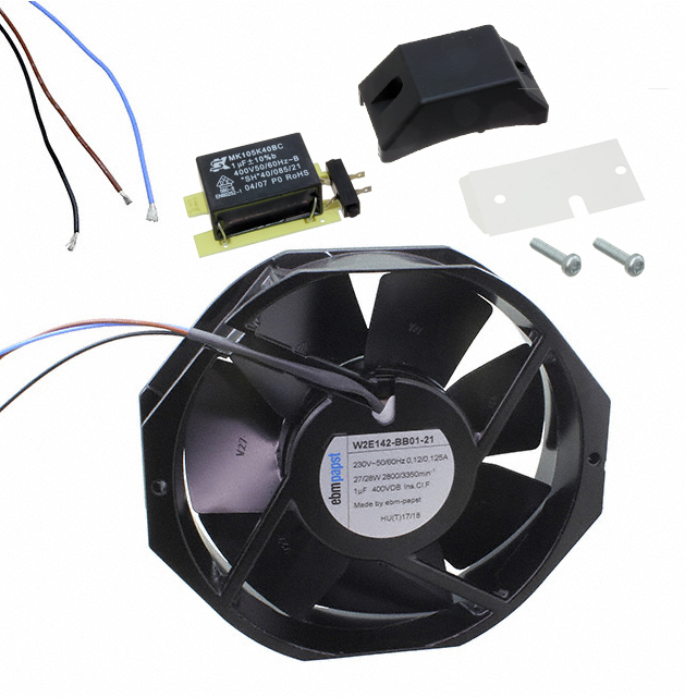 W2E142-BB01-21 ebm-papst Inc. FAN AXIAL 230VAC 172X150X38MM