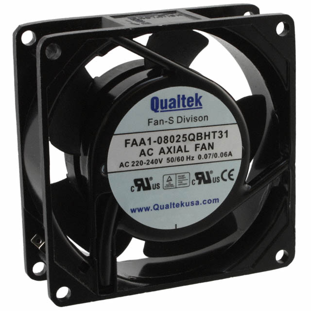 FAA1-08025QBHT31 Qualtek FAN AXIAL 80X25MM 230VAC TERM