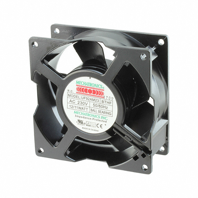 UF92AM23-BTHR-F Mechatronics Fan Group FAN AXIAL 92X38MM 230VAC TERM