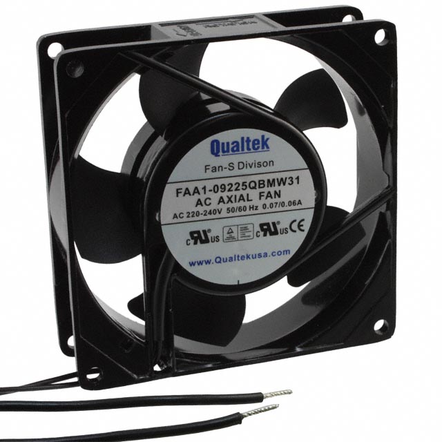 FAA1-09225QBMW31 Qualtek FAN AXIAL 92X25MM 230VAC WIRE