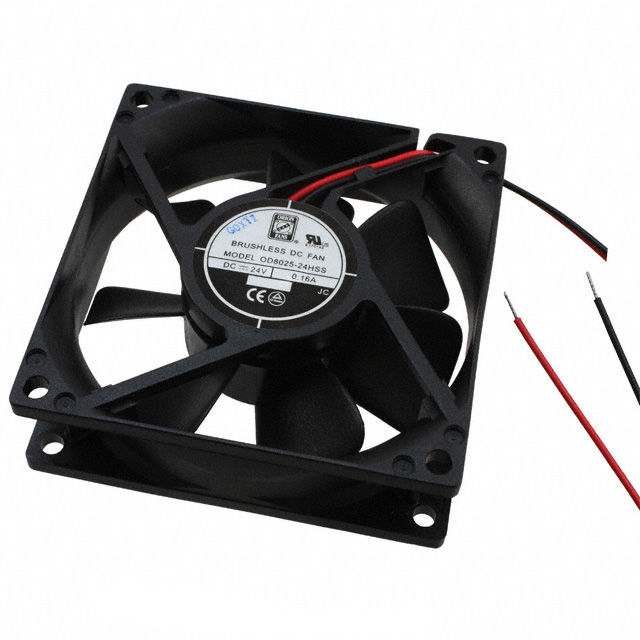 OD8025-24HSS Orion Fans FAN AXIAL 80X25MM 24VDC WIRE