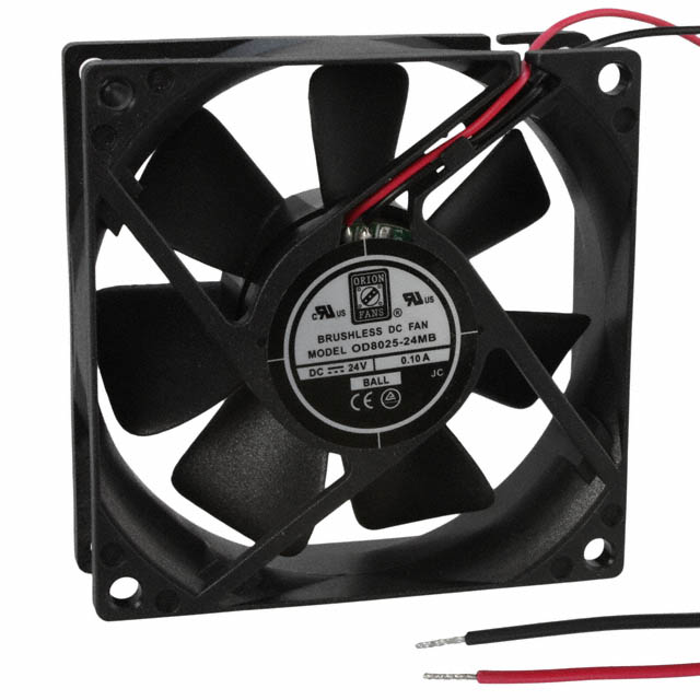 OD8025-24MB Orion Fans FAN AXIAL 80X25MM 24VDC WIRE