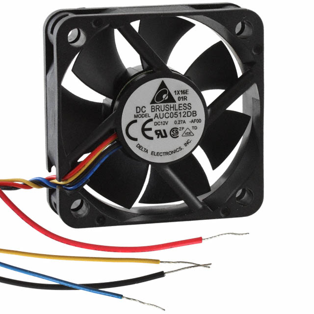 AUC0512DB-AF00 Delta Electronics FAN AXIAL 50X15MM 12VDC WIRE