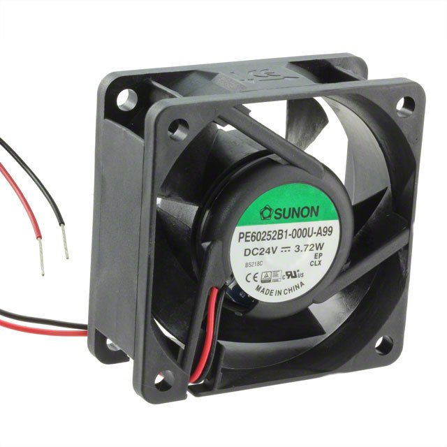 PE60252B1-000U-A99 Sunon Fans FAN 60X25MM 24VDC 36.0 CFM