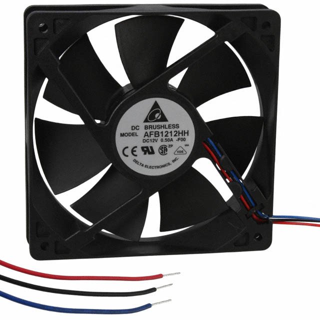 AFB1212HH-F00 Delta Electronics FAN AXIAL 120X25.4MM 12VDC WIRE