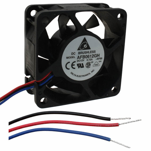 AFB0612GH-AF00 Delta Electronics FAN AXIAL 60X25.4MM 12VDC WIRE