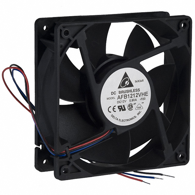 AFB1212VHE-F00 Delta Electronics FAN AXIAL 120X38MM 12VDC WIRE