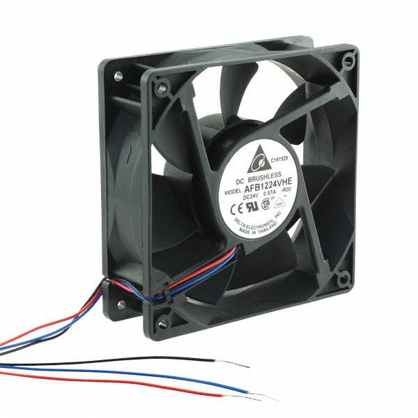 AFB1224VHE-R00 Delta Electronics FAN AXIAL 120X38MM 24VDC WIRE