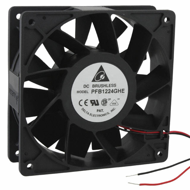 PFB1224GHE-T500 Delta Electronics FAN AXIAL 120X38MM 24VDC WIRE