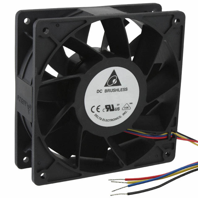 PFB1248UHE-EP Delta Electronics FAN AXIAL 120X38MM 48VDC WIRE