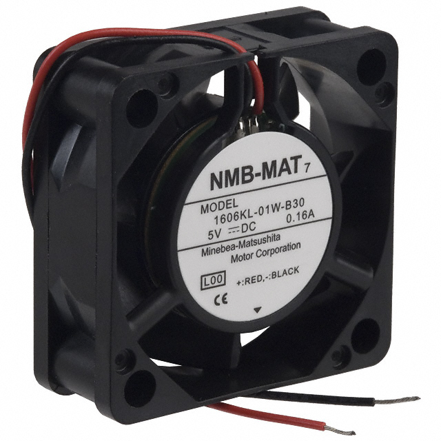 1606KL-01W-B30-L00 NMB Technologies Corporation FAN AXIAL 40X15MM BALL 5VDC WIRE