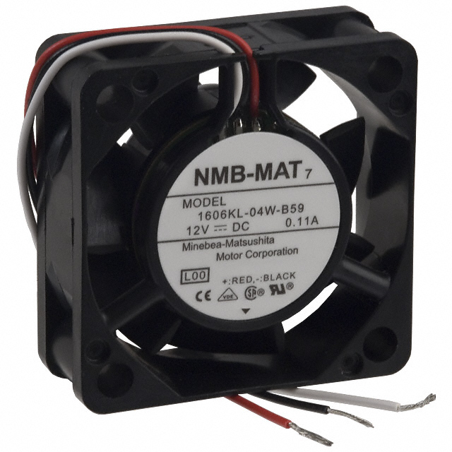 1606KL-04W-B59-L00 NMB Technologies Corporation FAN AXIAL 40X15MM 12VDC WIRE