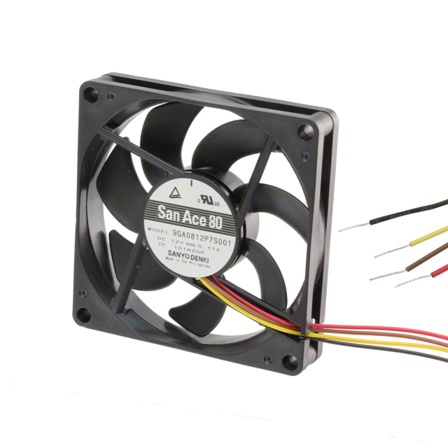 9GA0824P7S001 Sanyo Denki America Inc. FAN 80X15MM 24VDC TACH,PWM