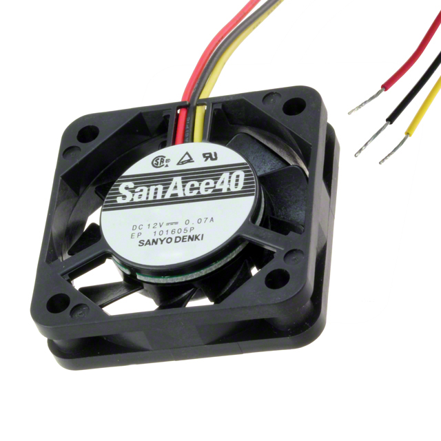 109P0412M901 Sanyo Denki America Inc. DC AXIAL FAN 40X40X10MM TACH