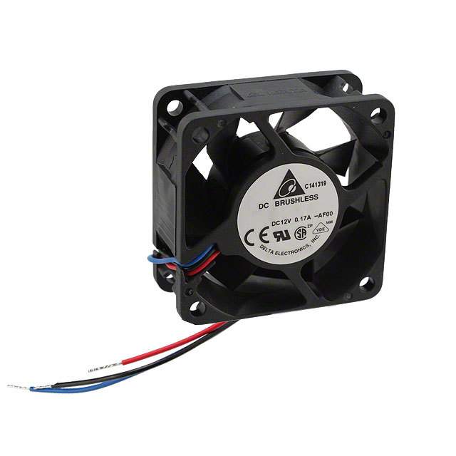 AFB0612H-AF00 Delta Electronics FAN AXIAL 60X25.4MM 12VDC WIRE