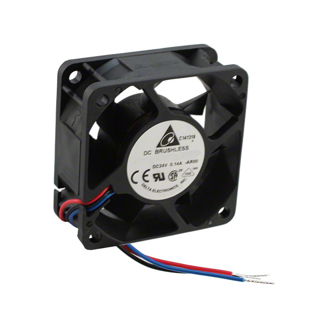 AFB0624HH-AR00 Delta Electronics FAN AXIAL 60X25.4MM 24VDC WIRE