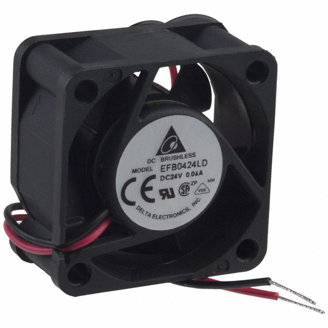 EFB0424LD Delta Electronics FAN AXIAL 40X20MM 24VDC WIRE