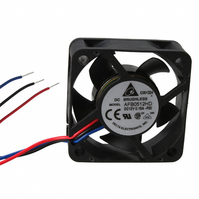 AFB0512HD-F00 Delta Electronics FAN AXIAL 50X20MM 12VDC WIRE