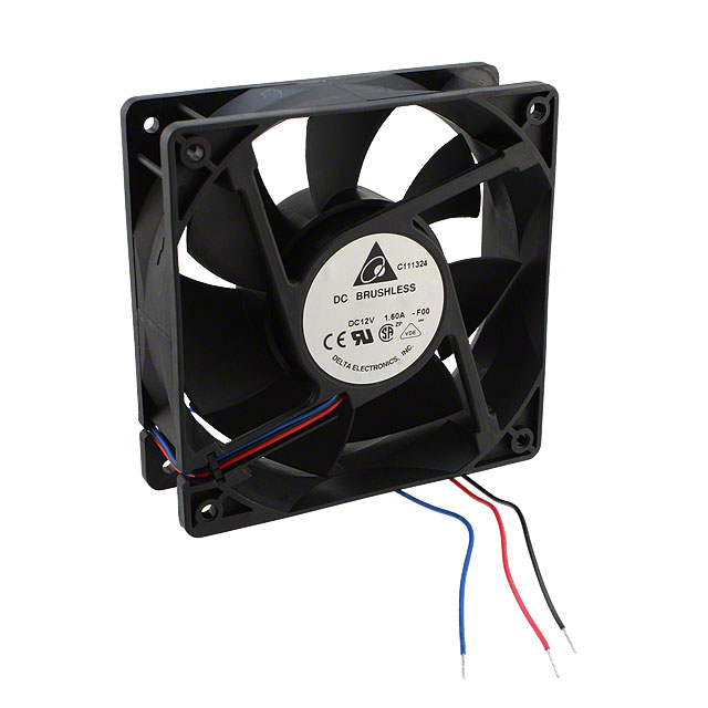 AFB1212SHE-F00 Delta Electronics FAN AXIAL 120X38MM 12VDC WIRE