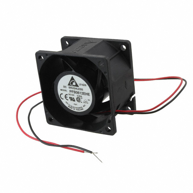 PFB0612EHE Delta Electronics FAN AXIAL 60X38MM 12VDC WIRE