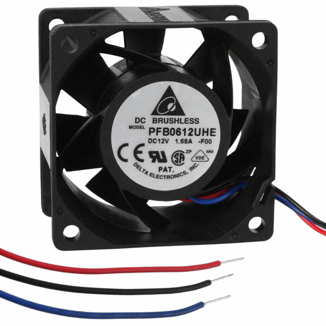 PFB0612UHE-F00 Delta Electronics FAN AXIAL 60X38MM 12VDC WIRE