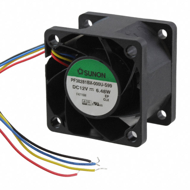 PF38281BX-000U-S99 Sunon Fans FAN AXIAL 38X28MM 12VDC WIRE