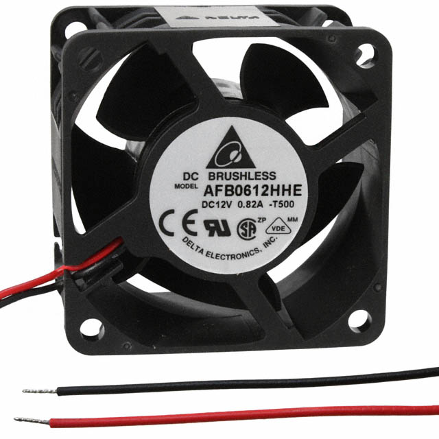 AFB0612HHE-T500 Delta Electronics FAN AXIAL 60X38MM 12VDC WIRE