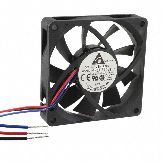 AFB0712VHB-F00 Delta Electronics FAN AXIAL 70X15MM 12VDC WIRE