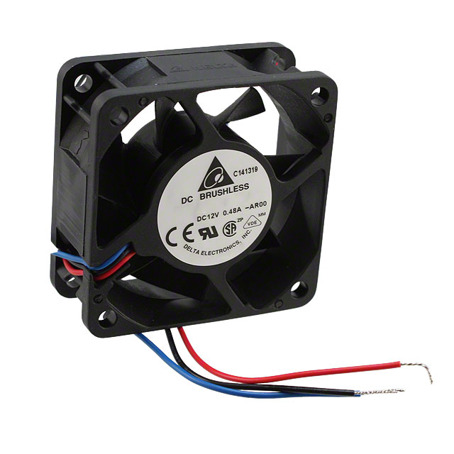 AFB0612EH-AR00 Delta Electronics FAN AXIAL 60X25.4MM 12VDC WIRE