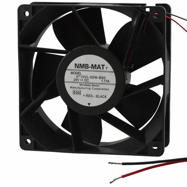 4715VL-05W-B80-E00 NMB Technologies Corporation FAN AXIAL 120X38MM 24VDC WIRE