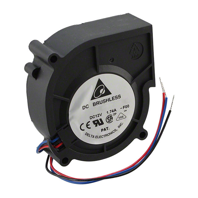 BCB0812GHN-F00 Delta Electronics FAN BLOWER 75X30MM 12VDC WIRE