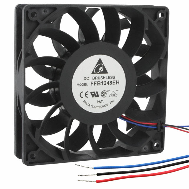 FFB1248EH-F00 Delta Electronics FAN AXIAL 120X25.4MM 48VDC WIRE
