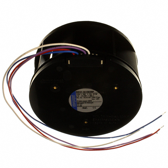 RER101-36/12N/2HHPR-181 ebm-papst Inc. FAN IMP MTRZD 101X51.7MM 12VDC