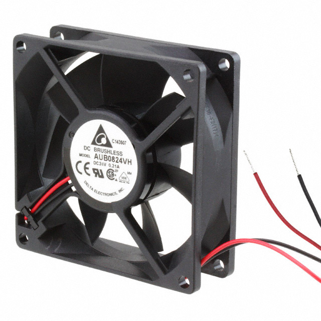 AUB0824VH Delta Electronics FAN AXIAL 80X25.4MM 24VDC WIRE