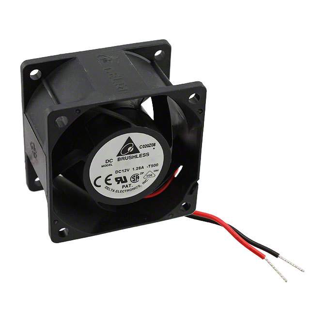 PFB0612GHE-T500 Delta Electronics FAN AXIAL 60X38MM 12VDC WIRE