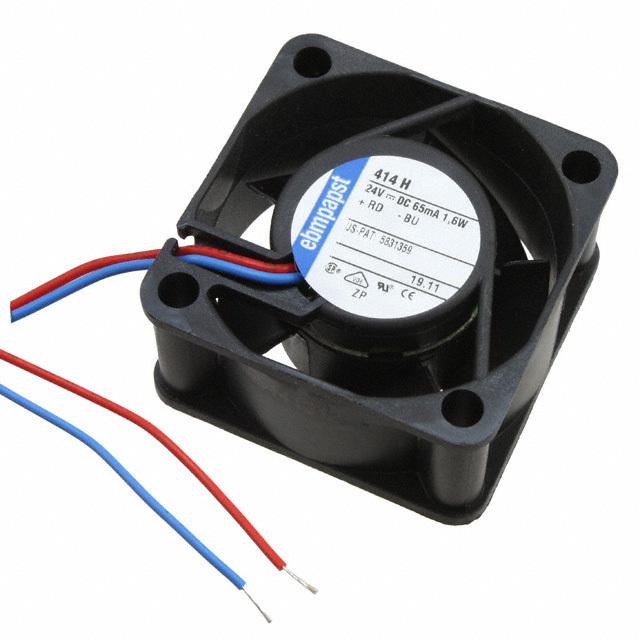 414H ebm-papst Inc. FAN AXIAL 40X20MM 24VDC WIRE
