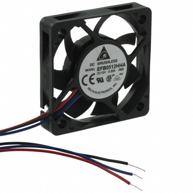 EFB0512HHA-R00 Delta Electronics FAN AXIAL 50X10MM 12VDC WIRE