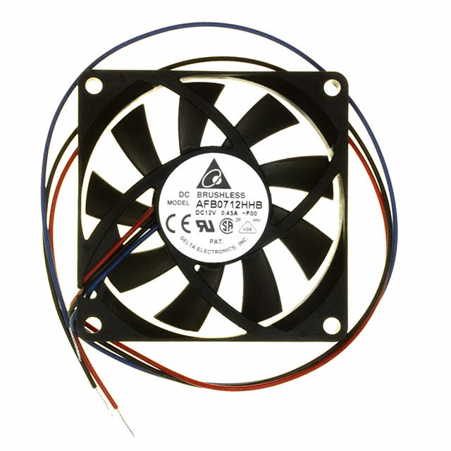 AFB0712HHD-R00 Delta Electronics FAN AXIAL 70X20MM 12VDC WIRE