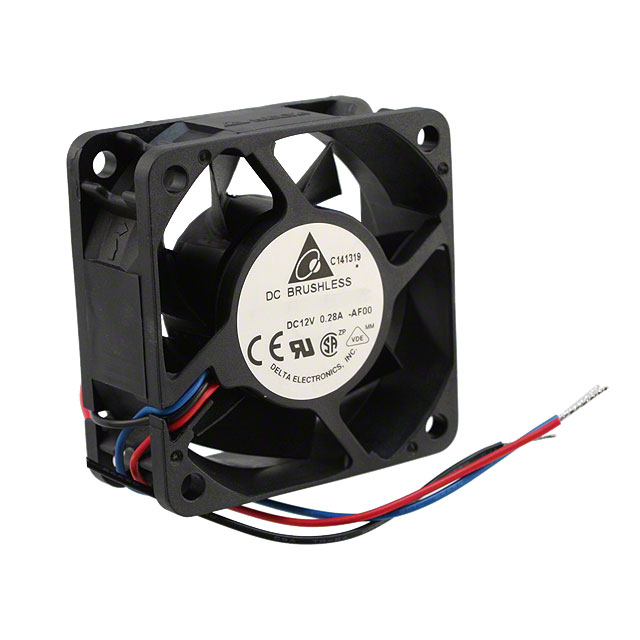 AFB0612VH-AF00 Delta Electronics FAN AXIAL 60X25.4MM 12VDC WIRE