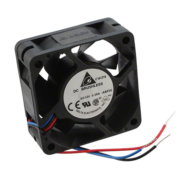 AFB0612VH-ABF00 Delta Electronics FAN AXIAL 60X25.4MM 12VDC WIRE