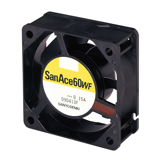 9WF0624H401 Sanyo Denki America Inc. FAN 60X25MM 24VDC OIL PROOF TACH