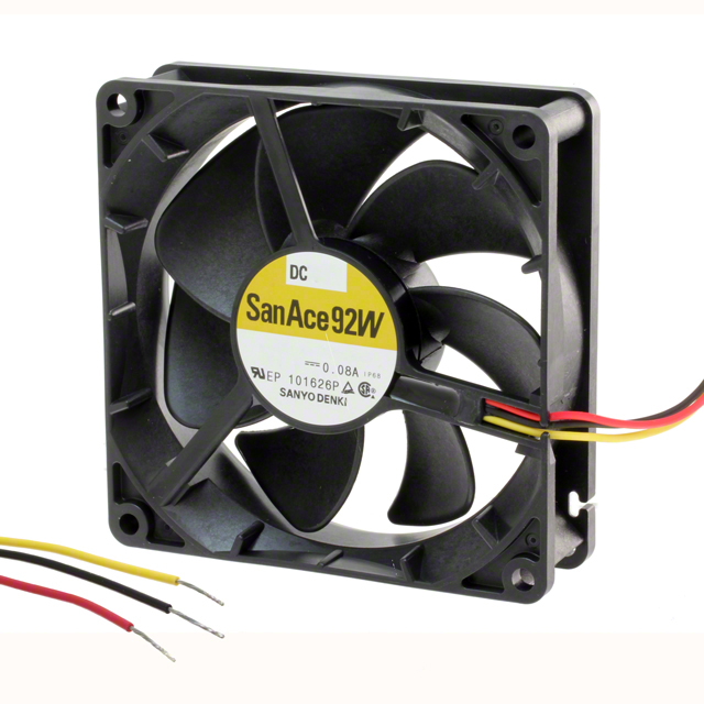 9WP0924S401 Sanyo Denki America Inc. FAN 92X25MM 24VDC IP68 TACH