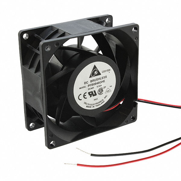 PFB0848GHE Delta Electronics FAN AXIAL 80X38MM 48VDC WIRE